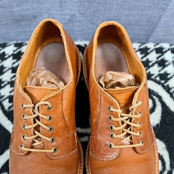 Men Allen Edmonds Stewart 6031 Wingtip Oxfords Brown Leather 7.5 B Narrow main image 9